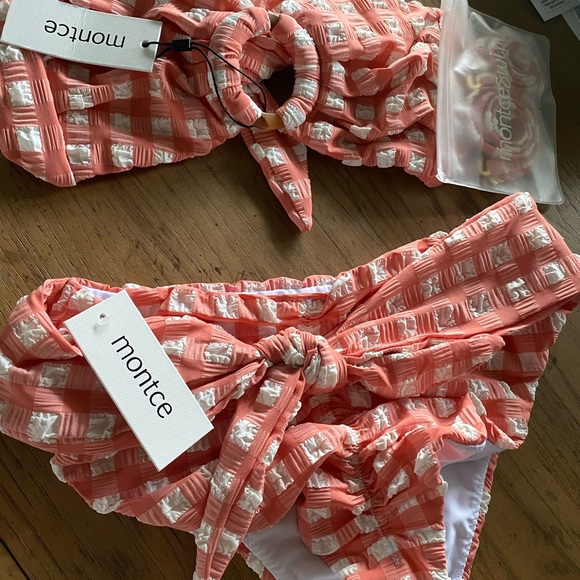 Montce shrimp gingham NWT - Picture 2 of 7